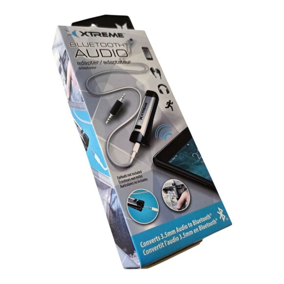 🎁 NIB Xtreme Bluetooth Receiver Audio Adapter XBA9-1010-BLK - Picture 2 of 3